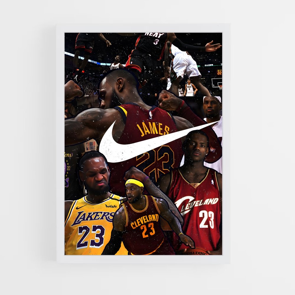 Poster King James – affiche Basketball (vue 3)